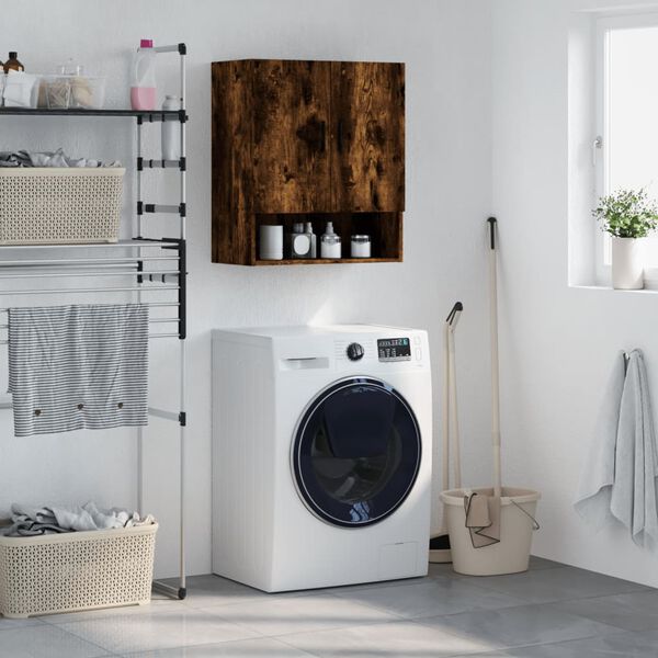 vidaXL vægskab 60x31x70 cm konstrueret træ røget egetræsfarve
