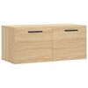 vidaXL v&aelig;gskab 80x36,5x35 cm konstrueret tr&aelig; sonoma-eg