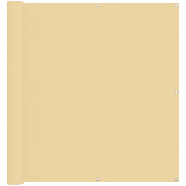 vidaXL Altan Sk&aelig;rm Sandfarvet 110 x 200 cm Oxford stof