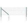 vidaXL K&aelig;dehegn med pigge 10 x 0,6 m PVC-belagt st&aring;l Gr&oslash;n Mesh