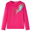 Lang&aelig;rmet T-shirt til b&oslash;rn str. 116 pink