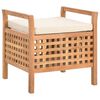 vidaXL opbevaringsb&aelig;nk 49 x 48 x 49 cm massivt valn&oslash;ddetr&aelig;
