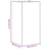vidaXL plantekasse 40x40x80 cm koldvalset st&aring;l sort