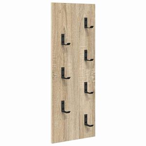 vidaXL V&aelig;gmonteret Jakkeholder V&aelig;gmonteret Sonoma eg 30 x 1,5 x 80 cm