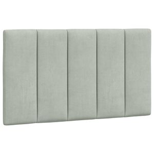 vidaXL gavlpude Hanko 80 cm velour lysegr&aring;