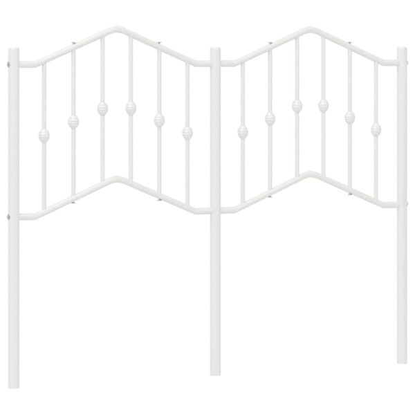 vidaXL udskiftningsgavl 120 cm metal hvid