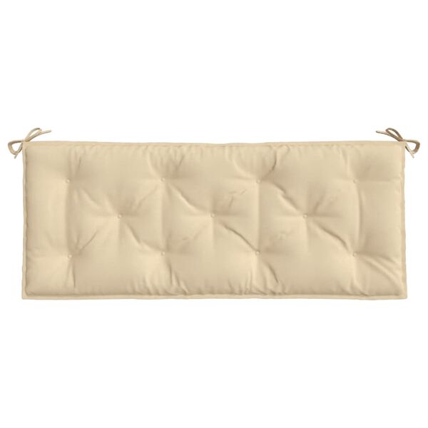 vidaXL hynde til haveb&aelig;nk 120x50x7 cm oxfordstof beige