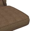 vidaXL drejelig kontorstol stof gr&aring;brun
