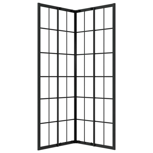 vidaXL brusekabine 70x70x180 cm sikkerhedsglas