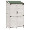 vidaXL Have Skur Hvid 106 x 56 x 176,5 cm Massivt Fyrretr&aelig;