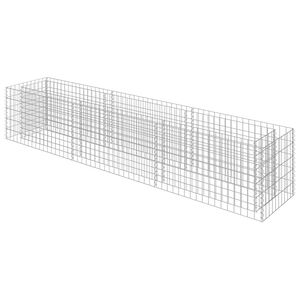 vidaXL gabion-h&oslash;jbed 270x50x50 cm galvaniseret st&aring;l