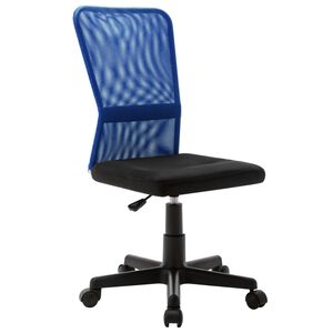 vidaXL kontorstol 44x52x100 cm meshstof bl&aring; og sort