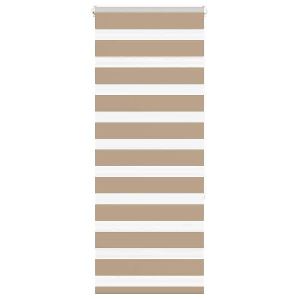 vidaXL zebragardin sandbrun 60x150 cm stofbredde 55,9 cm polyester
