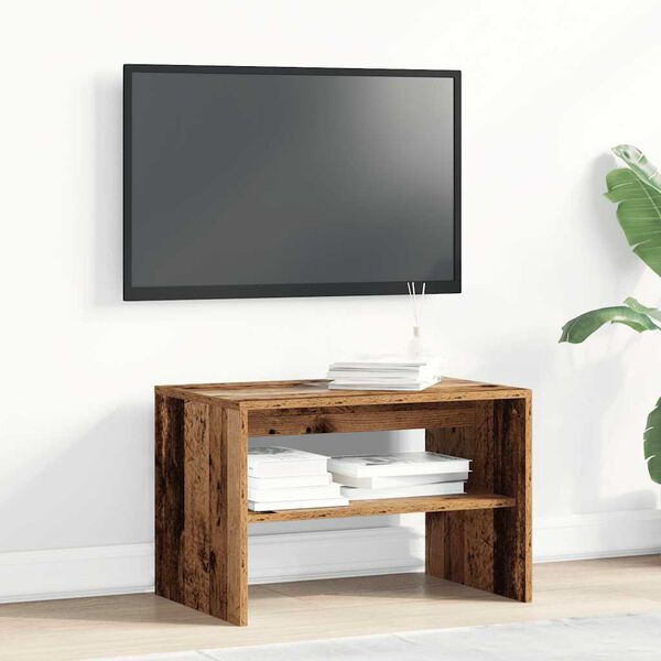 vidaXL tv-bord 60x40x40 cm konstrueret tr&aelig; antikt tr&aelig;