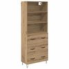 vidaXL Highboard 2 pcs Artisan Egetr&aelig; 69,5 x 34 x 180 cm