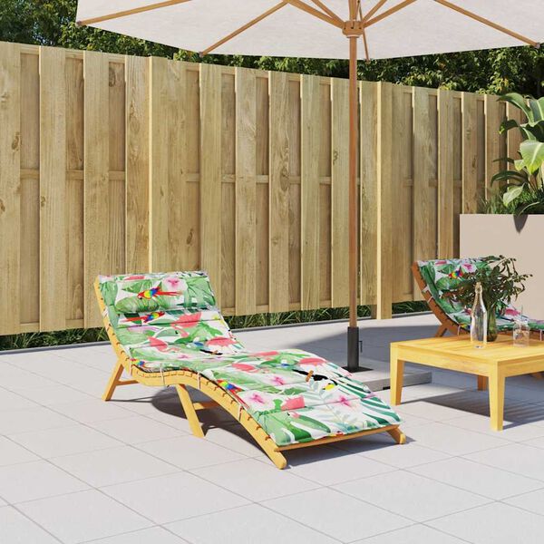 vidaXL hynde til liggestol 180x60x4 cm oxfordstof flerfarvet