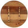 vidaXL bordsplade 70 cm 15-16 mm rund massivt genbrugstræ