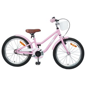 vidaXL B&oslash;rnecykel 20 tommer til b&oslash;rn fra 6-11 &aring;r Lys pink