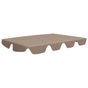 vidaXL baldakin til havegynge 188/168x145/110 cm gr&aring;brun