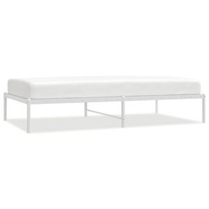 vidaXL sengeramme 100x190 cm metal hvid