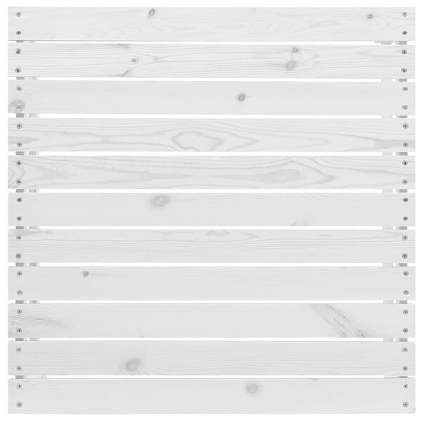 vidaXL haveskammel massivt fyrretræ hvid