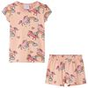 vidaXL Pyjamas til b&oslash;rn str. 128 korte &aelig;rmer orange