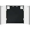 vidaXL Dartboard Skab DELFT Sort 52,5 x 10,5 x 53,5 cm Konstrueret tr&aelig;