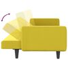 vidaXL sovesofa med hynder stof lysegul