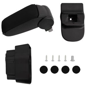 vidaXL bilarml&aelig;n til OPEL CORSA D (2007-2014) sort 12x37x(31-48) cm ABS