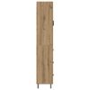 vidaXL Highboard Artisan Egetr&aelig; 34,5 x 34 x 180 cm Konstrueret tr&aelig;