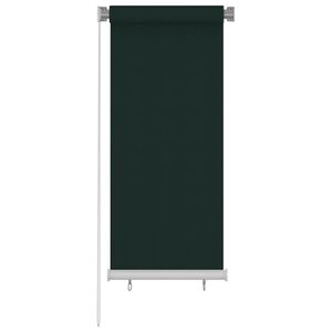 vidaXL udend&oslash;rs rullegardin 65 (B) x 140 (H) cm HDPE m&oslash;rkegr&oslash;n