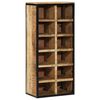 vidaXL Sko skab 50 x 30 x 110 cm Massivt mangotr&aelig; Brun