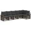 vidaXL Havesofa S&aelig;t 6 stk. Gr&aring; polyrattan