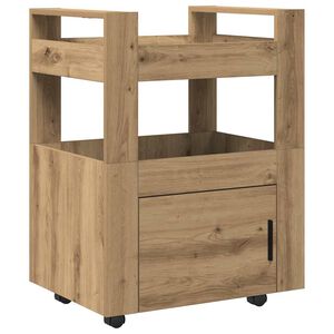 vidaXL K&oslash;kkenvogn artisan eg 60 x 45 x 80 cm Konstrueret tr&aelig;