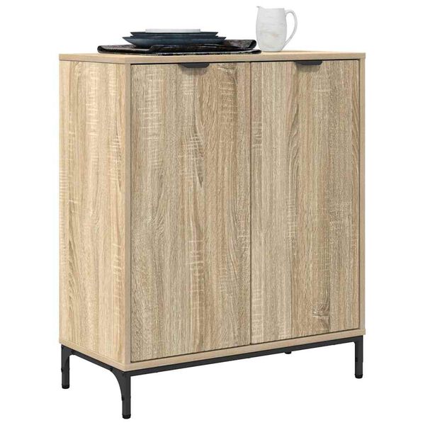 vidaXL Sideboard Sonoma eg 69,5 x 33 x 82 cm Konstrueret tr&aelig;