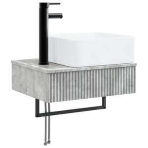 vidaXL V&aelig;gmonteret vask Betongr&aring; 53 x 35 x 39 cm Konstrueret tr&aelig;