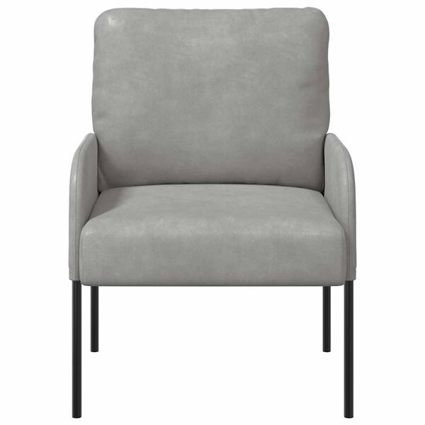 vidaXL Sofaer med pude 55cm Lysegr&aring; Krydsfin&eacute;r