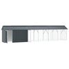 vidaXL Fuglebur Antracit 630 x 103 x 142 cm Galvaniseret st&aring;l