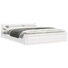 vidaXL sengeramme 150x200 cm King Size massivt fyrretr&aelig; hvid