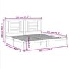 vidaXL sengeramme 200x200 cm massivt fyrretr&aelig; gyldenbrun