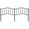 vidaXL sengegavl 193 cm metal sort