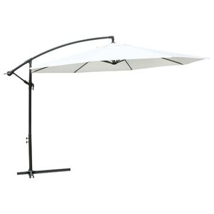 vidaXL H&aelig;ngende Sol Umbrella Hvid