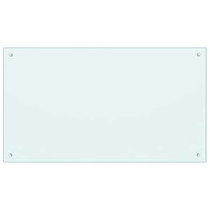 vidaXL st&aelig;nkplade 100x60 cm h&aelig;rdet glas m&aelig;lkeagtig