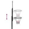 vidaXL basketballstativ med plade 256-361 cm polycarbonat transparent