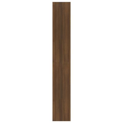 vidaXL bogreol/rumdeler 80x30x198 cm konstrueret træ brun eg
