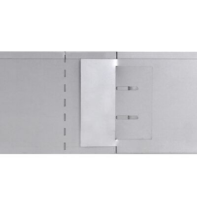 vidaXL fleksibel bedkant 15 stk. 100x14 cm galvaniseret stål