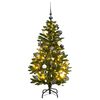 vidaXL kunstigt juletr&aelig; 150 LED'er og kugles&aelig;t h&aelig;ngslet 120 cm