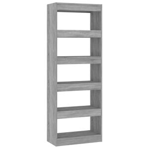 vidaXL bogreol/rumdeler 60x30x166 cm konstrueret tr&aelig; betongr&aring;
