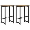 vidaXL Barb&aelig;nk 2 stk. Artisan-eg 40 x 32 x 74 cm Konstrueret tr&aelig;