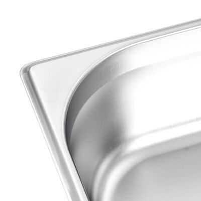 vidaXL gastronorm beholder 8 stk. GN 1/3 100 mm rustfrit stål